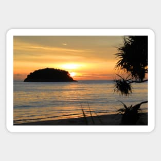 Sunset on Kata Beach, Phuket, Thailand Sticker